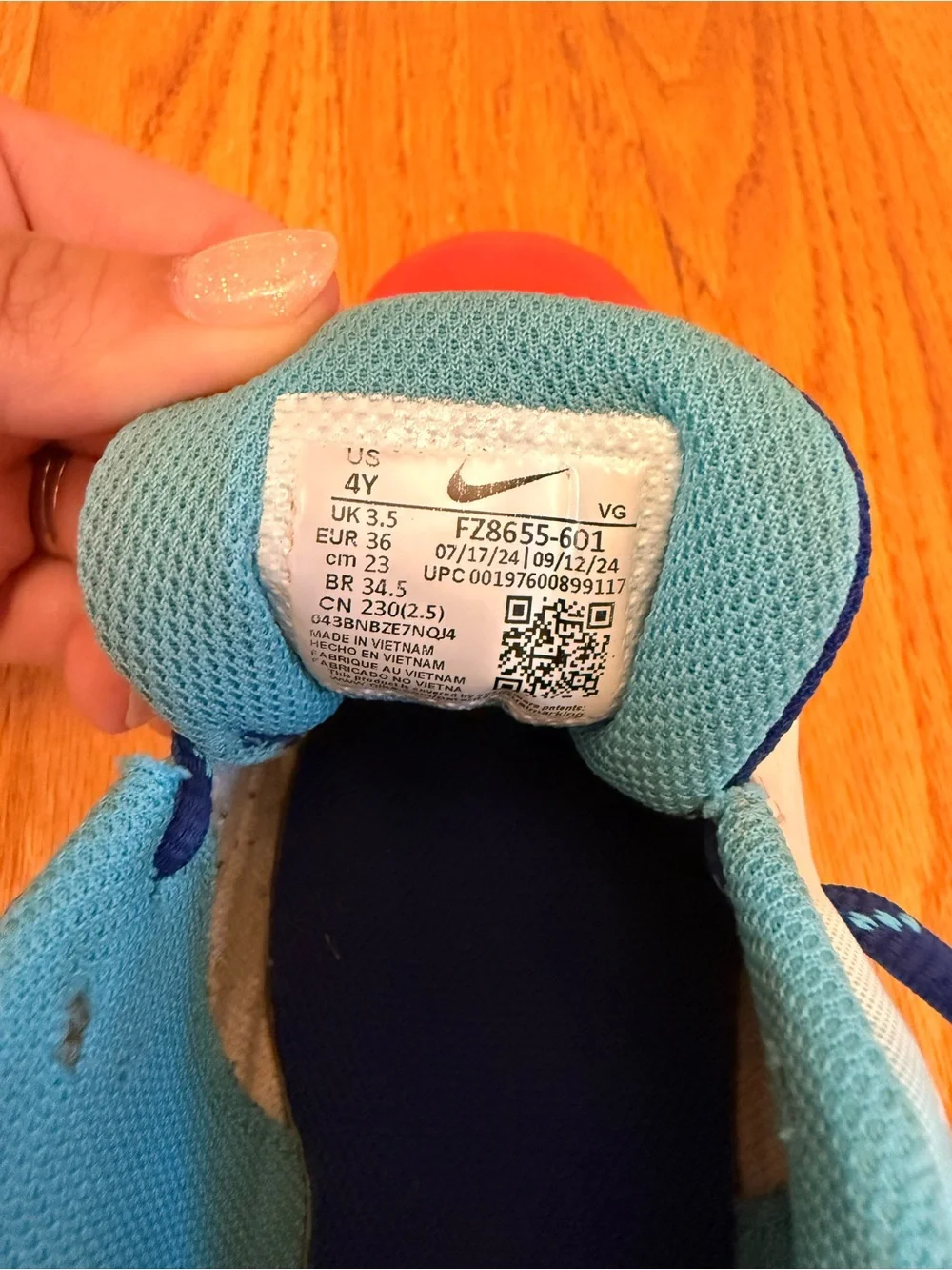 Nike Kids' Red, White & Blue Baseball Cleats